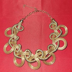 NY&Co. Gold Coil Mesh Necklace